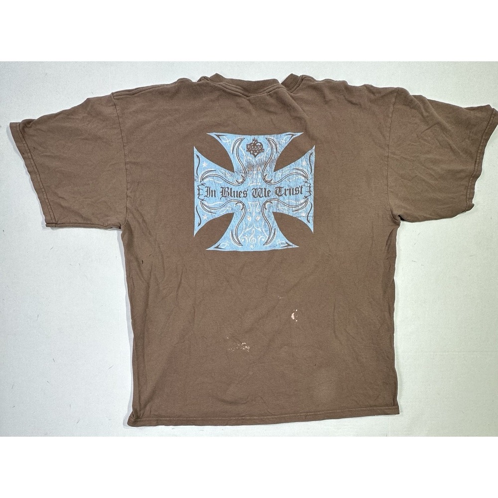 House of Blues Orlando T-Shirt XL In Blues We Trust‎ Brown Rock Tee Vintage